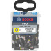 BOSCH Embout PRO Torx Impact, T30, 25 mm, Présentoir, 10 x 25 pieces 2607002807