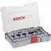 BOSCH Kit de 6 fraises a araser et de bordage a queue de 1/4" 2607017470