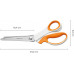 Fiskars Softgrip Ciseaux zigzag, 24, cm 1070024