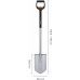 Fiskars Xact Beche a bord pointu (télescopique), 110,8 - 130 cm 1066732