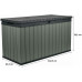 KETER DARWIN 570L Coffre de rangement 142,5 x 65,3 x 78,2 cm, vert 17211696