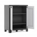 KIS TITAN BASSE Armoire de rangement 80x44x100cm gris/noir