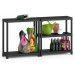 KIS PLUS 90/40/5 Étagere de rangement 90x40x182cm, noir