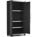 KIS XL GARAGE Armoire Haute de rangement 89x54x188cm noir