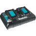 Makita 198091-4 Set Li-ion LXT 18V 4xBL1860B + chargeur double DC18RD + MakPac 3