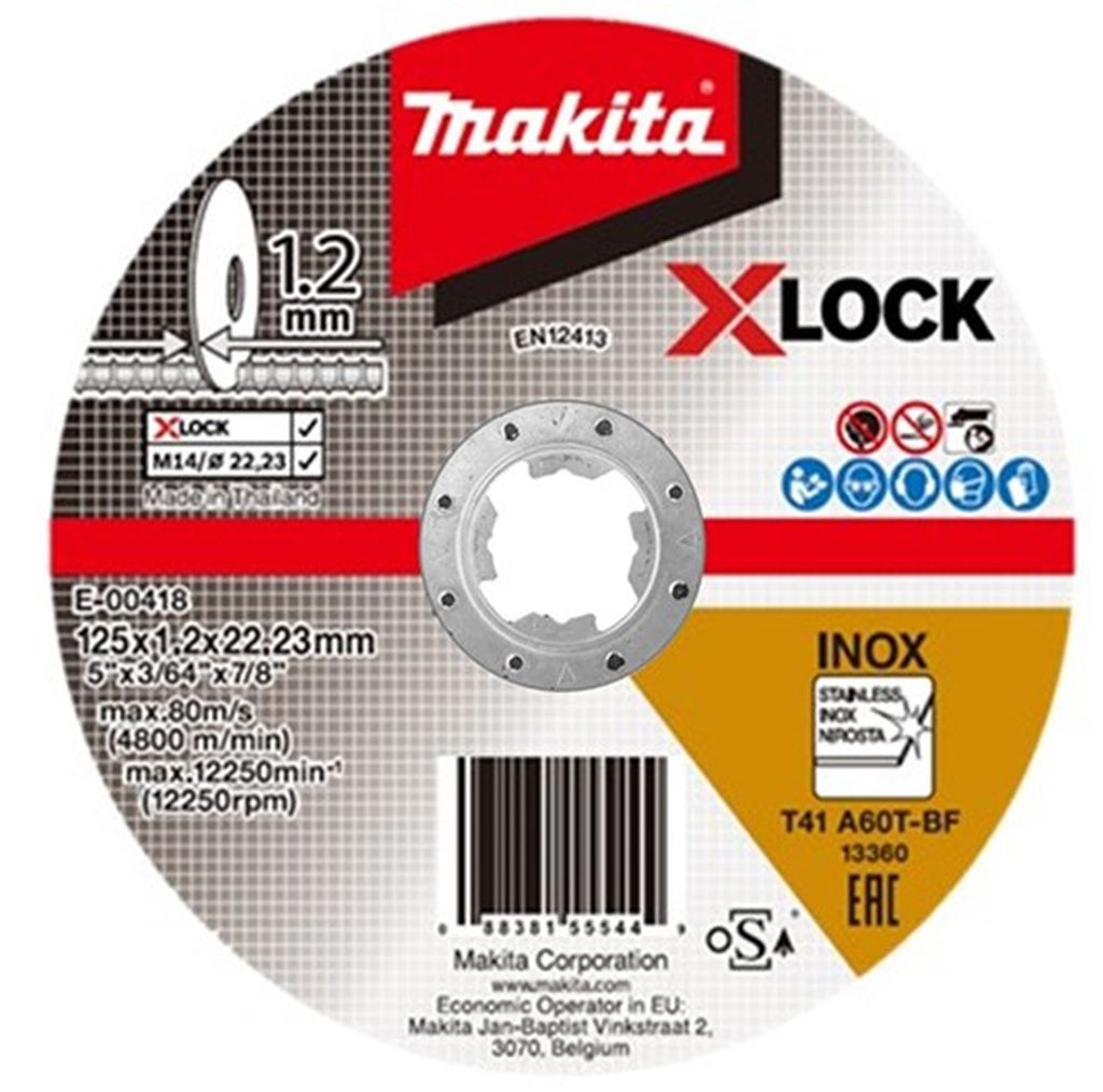 Makita Accessoires A-85329 Disque à tronçonner Métal 180 x 22,2 mm